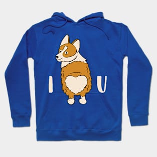 I Heart You Corgi Hoodie